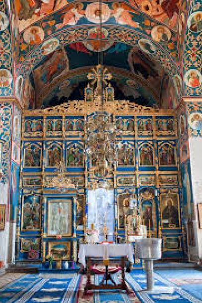 Interior Biserica Sf. Ilie Cristesti Botosani